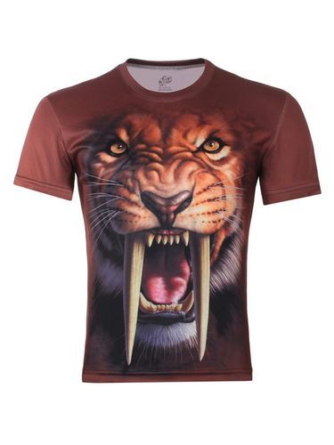 Camisa Tiger Print 3D