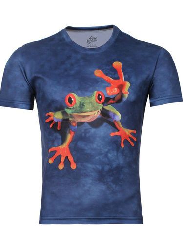 Camisa 3D Frog Print